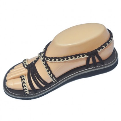 Women's Sandals - Brown and Cream