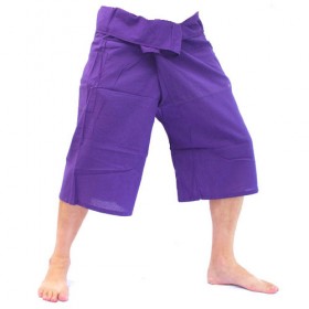 Purple Fisherman Pants 3/4 Length